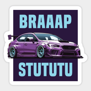 Subaru STI Car Art - Impreza WRX Widebody Modified JDM Car Sticker